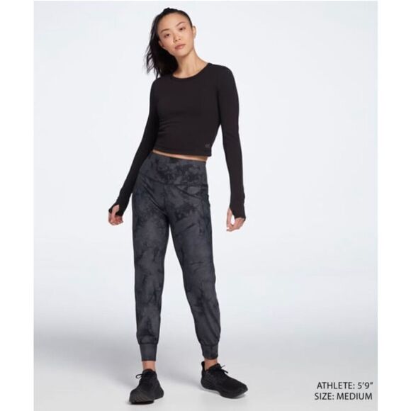 Calia By Carrie Underwood Core Energize Jogger Pants Pure Black/Charcoal Tie Dye - Picture 1 of 13